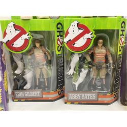 Ghostbusters - 'ECTO 1' car with two figures; ECTO-2 Vehicle, Highway Hunter Action Ghost Vehicle and Haunted Vehicles Air Sickness; all boxed; racing car with Egon Spengler driver; two 1984 Marshmallow Man figures; and four unopened carded/boxed figures etc