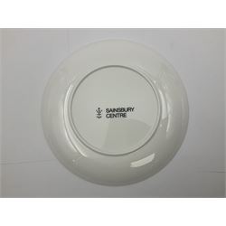 Grayson Perry (British 1960 -): ‘100% Art’, set of three ceramic plates, each with artist's seal printed to base and individually marked either with York Art Gallery, Sainsbury Center or The Holburne Museum