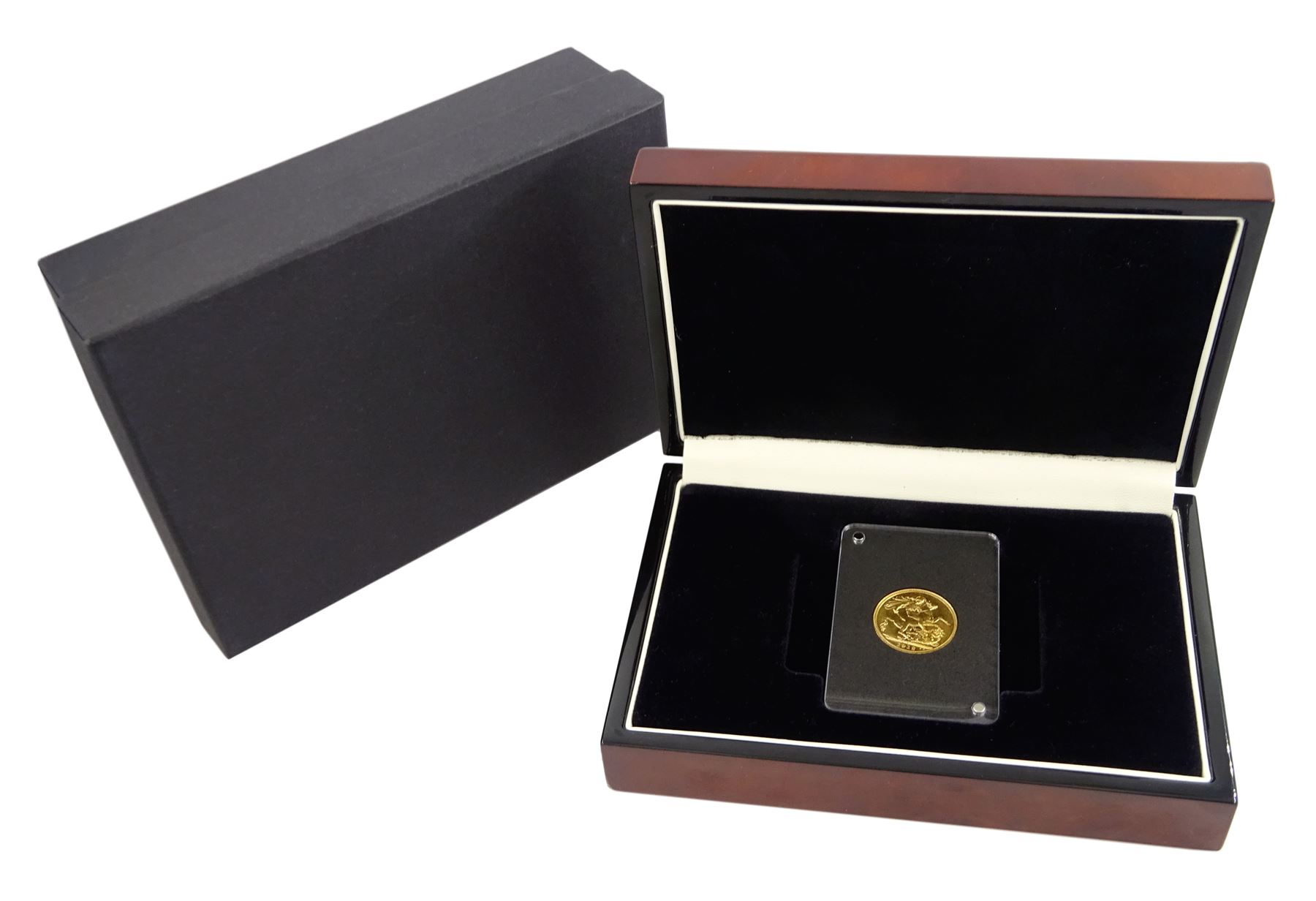 King George V 1912 gold full sovereign coin, Sydney mint, cased