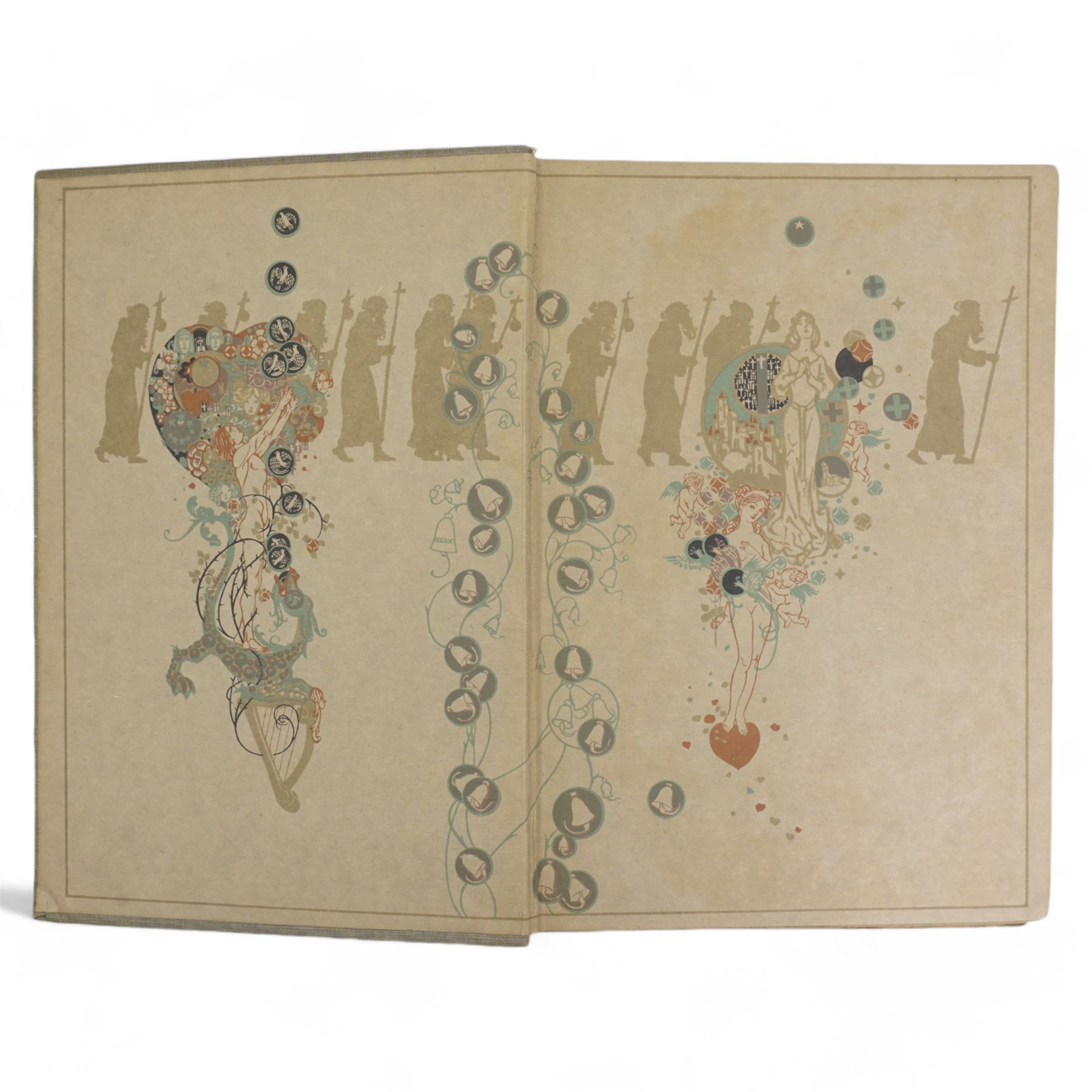 Wagner, Richard - 'Tannhäuser' illustrated by Willy Pogany and translated by T W Rolleston with tipped in plates and extensively illustrated in decorative boards, published Harrap & Co, London