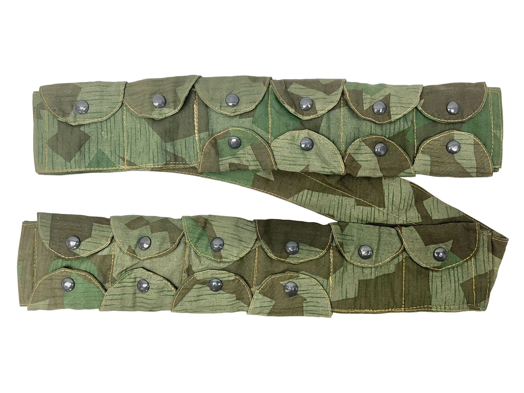 WW2 German Luftwaffe Parachutist's camo bandolier; stamped 0/0510/0052 1943