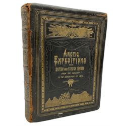 Smith David Murray: Arctic Expeditions from British and Foreign Shores; from the Earliest Times to the Expedition of 1875-76, with illustrations, maps and engravings, with full gilt leather binding, published by John M'Gready, Glasgow, 1877  