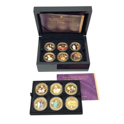  The Bradford Exchange 'The Crowning moments of Queen Elizabeth II collection', a part set comprising fifteen coins with certificates, in a presentation box  