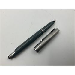 Yard O Led silver propelling mechanical pencil, hallmarked together with another pencil and pens