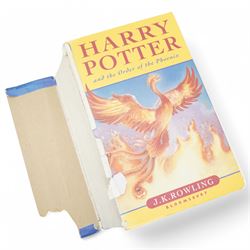 Five Harry Potter first edition books