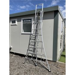 Aluminium Tripod platform ladder - THIS LOT IS TO BE COLLECTED BY APPOINTMENT FROM DUGGLEBY STORAGE, GREAT HILL, EASTFIELD, SCARBOROUGH, YO11 3TX