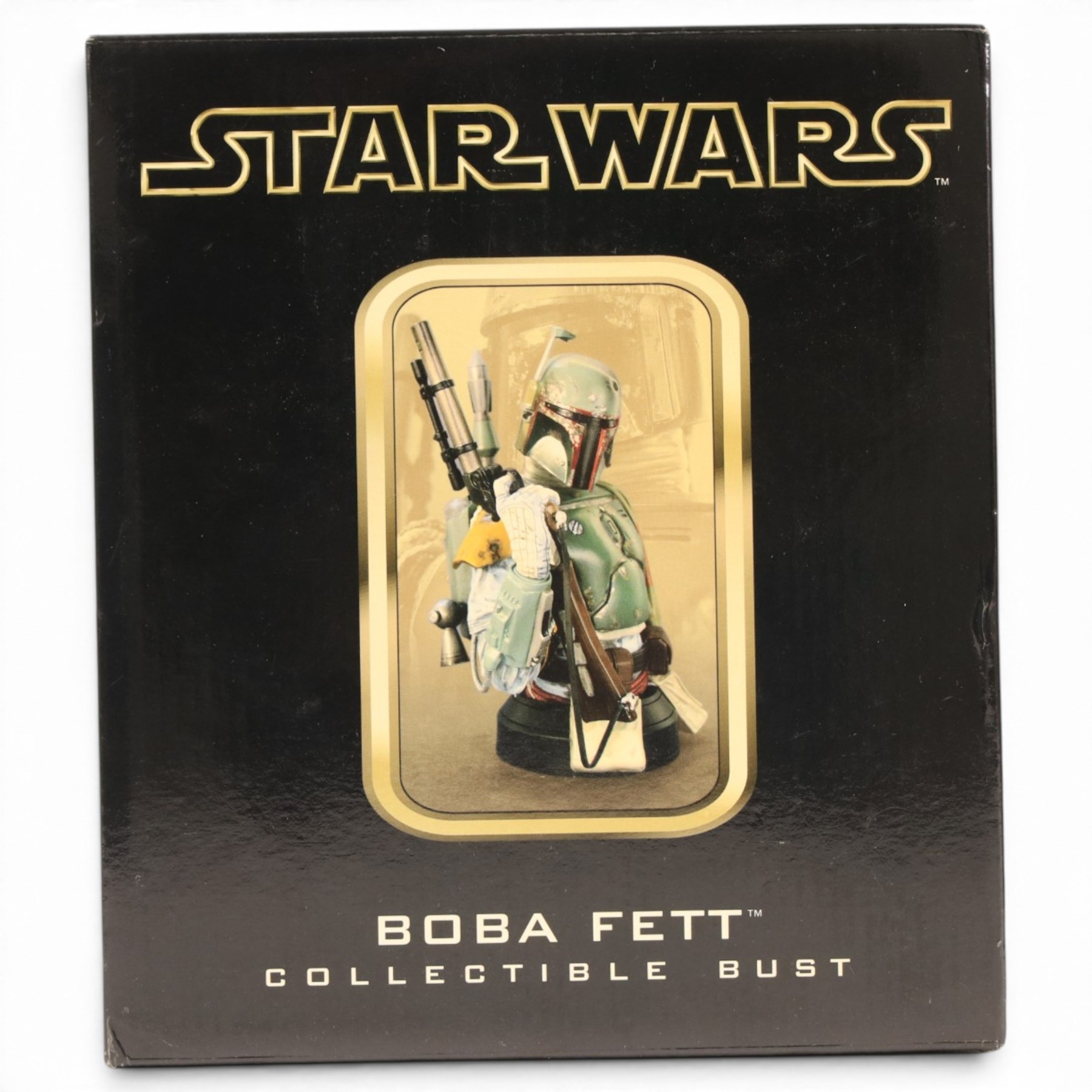 Five Gentle Giant Star Wars Collectible Mini Busts, comprising Darth Vader Emperor's Wrath, Royal Guard, Commander Fox, Boba Fett and Lieutenant Renz, together with a Sideshow Collectibles Holographic Darth Sidious with Mechno Chair 1:6 scale figure, all boxed