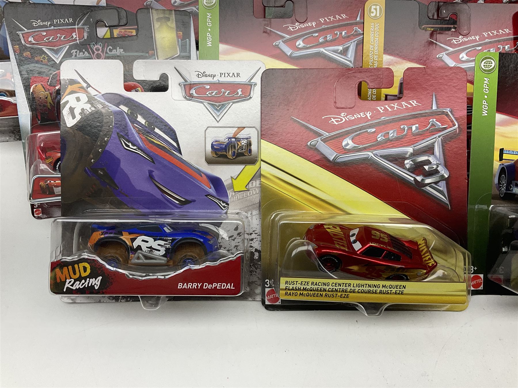Disney Pixar 'Cars' - thirty-four Mattel carded die-cast models; all in unopened blister packs (34)