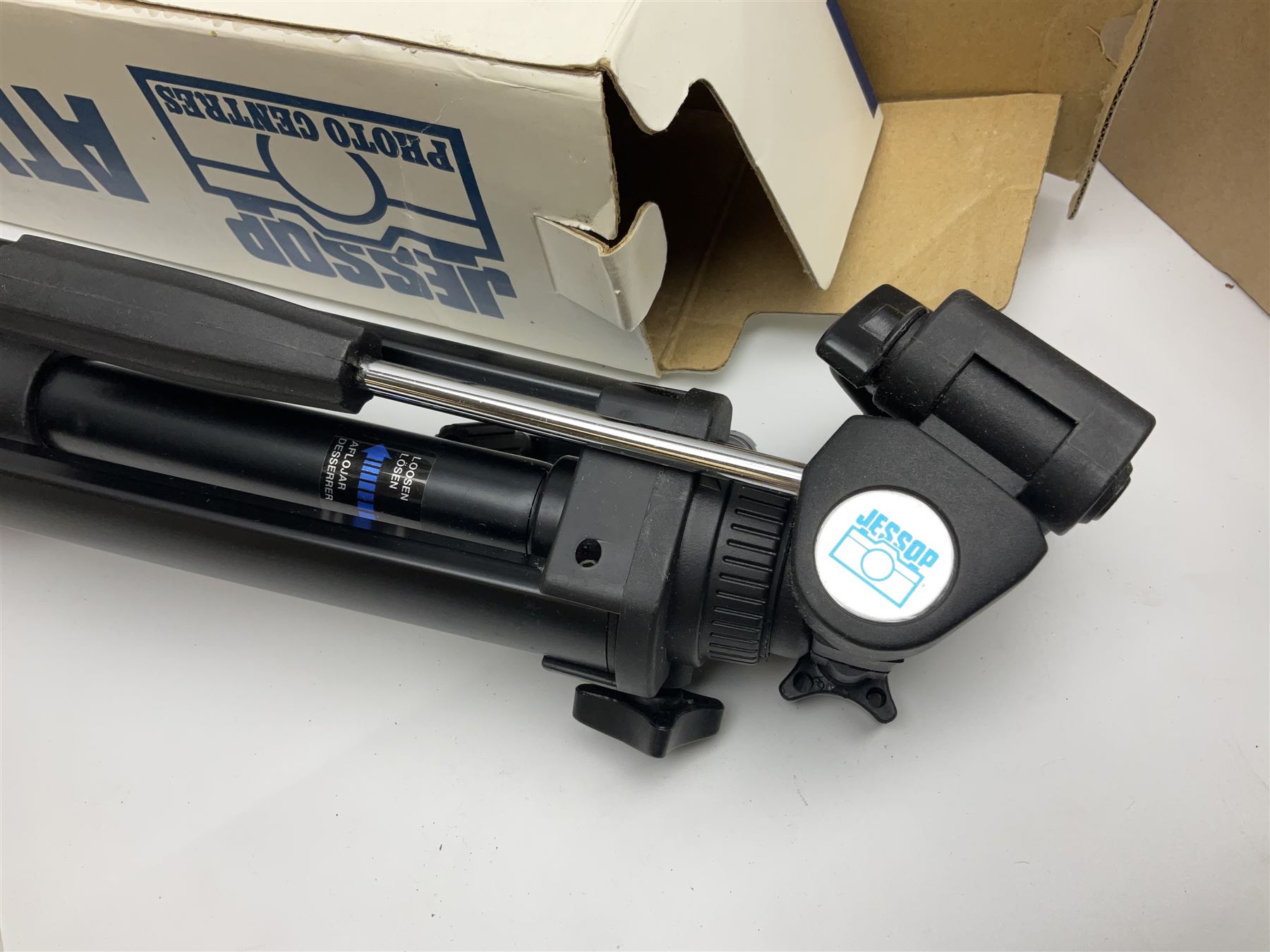 The National Comprehensive Family Bible, coloured and black and white plates, together with Jessop Atlantic tripod, brass candlestick and other collectables, in three boxes 