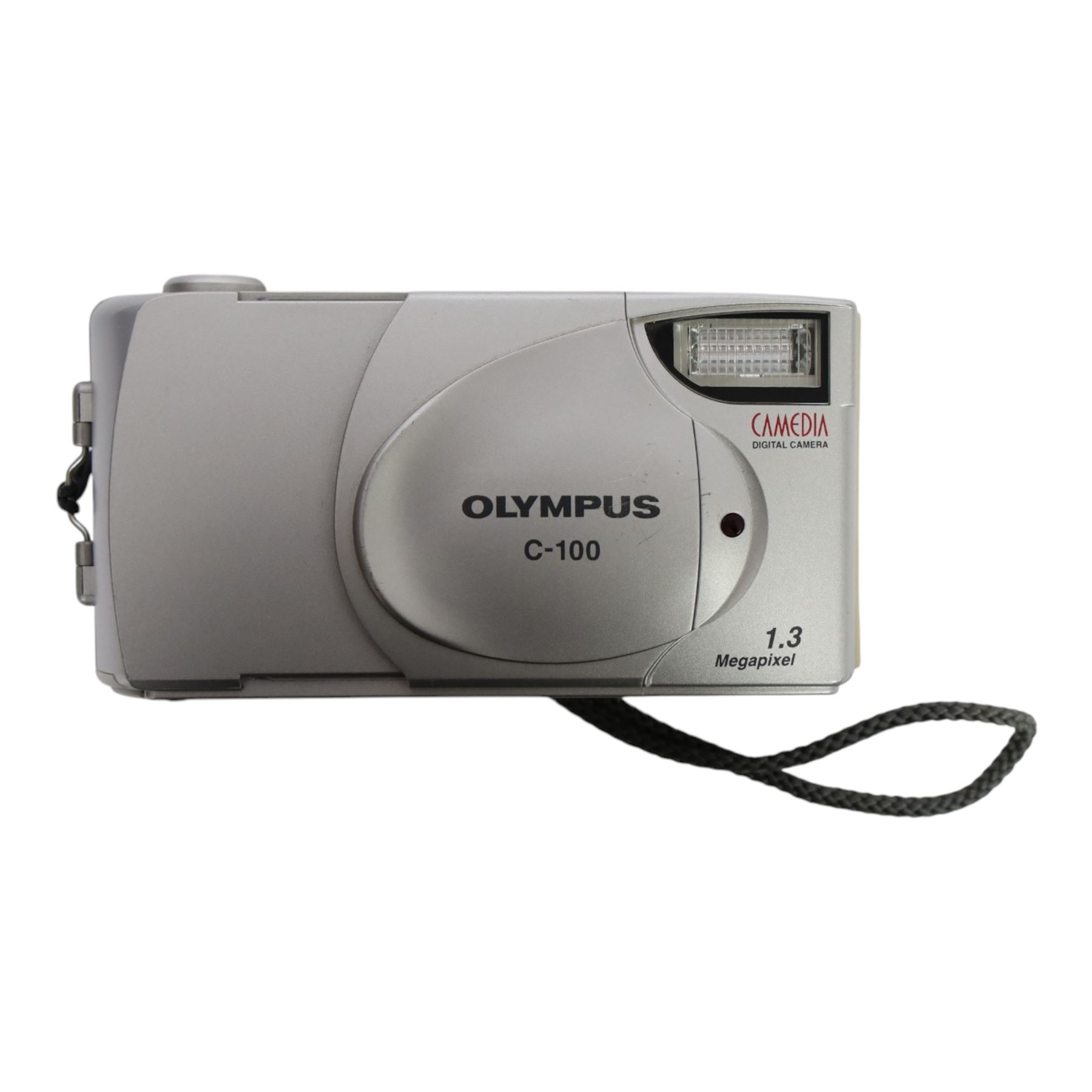 Five Olympus compact digital cameras, comprising Superzoom 800S, Camedia C-450 Zoom, Superzoom 160, XA3 and a boxed Camedia C-100