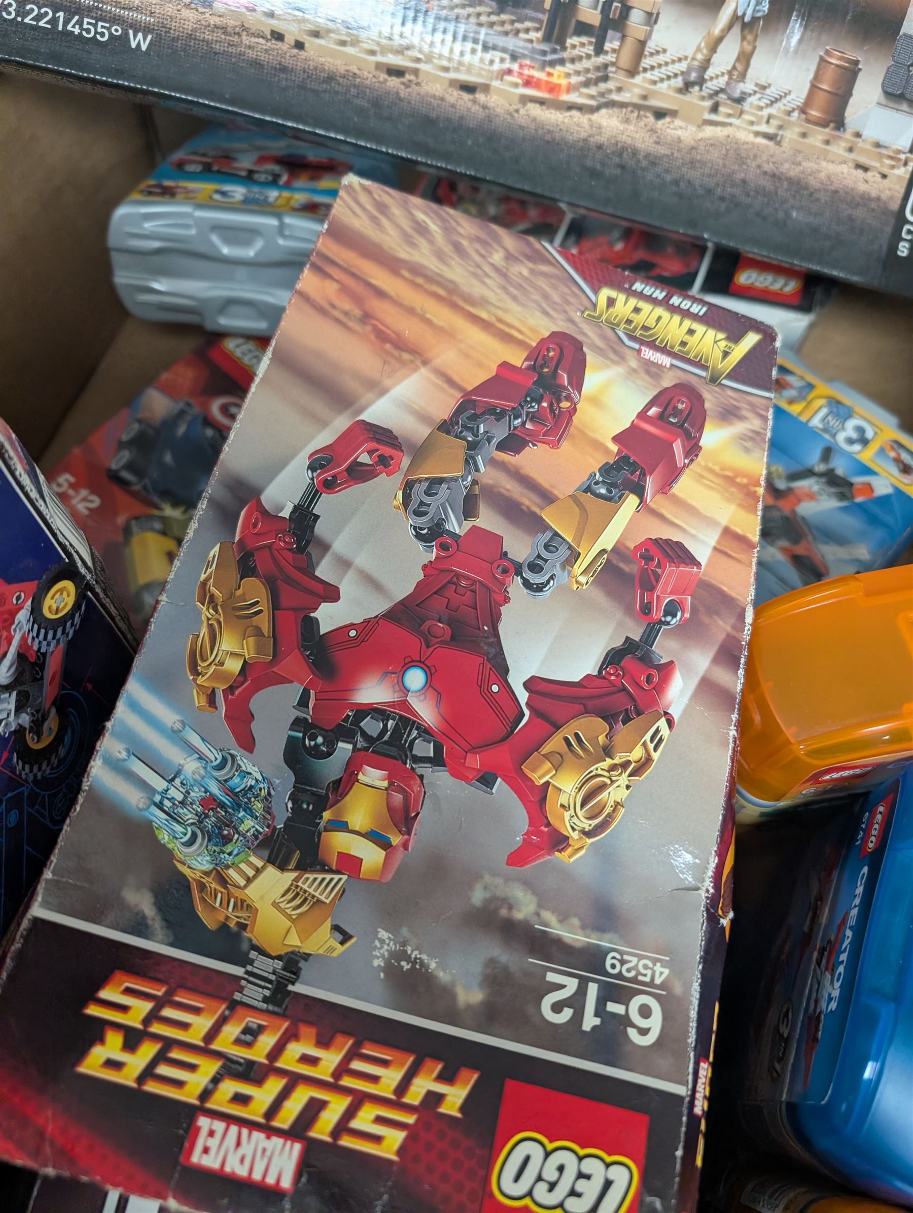 Lego, Mega Blocks and Ban Bao building bricks sets, including Lego 75111 Darth Vader, Mega Blocks Collectors Series Call of Duty, Lego Marvel Super Heroes 4529 Iron Man, Ban Bao racing cars, etc all boxed