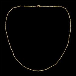 Chimento 18ct rose gold Bamboo necklace, hallmarked