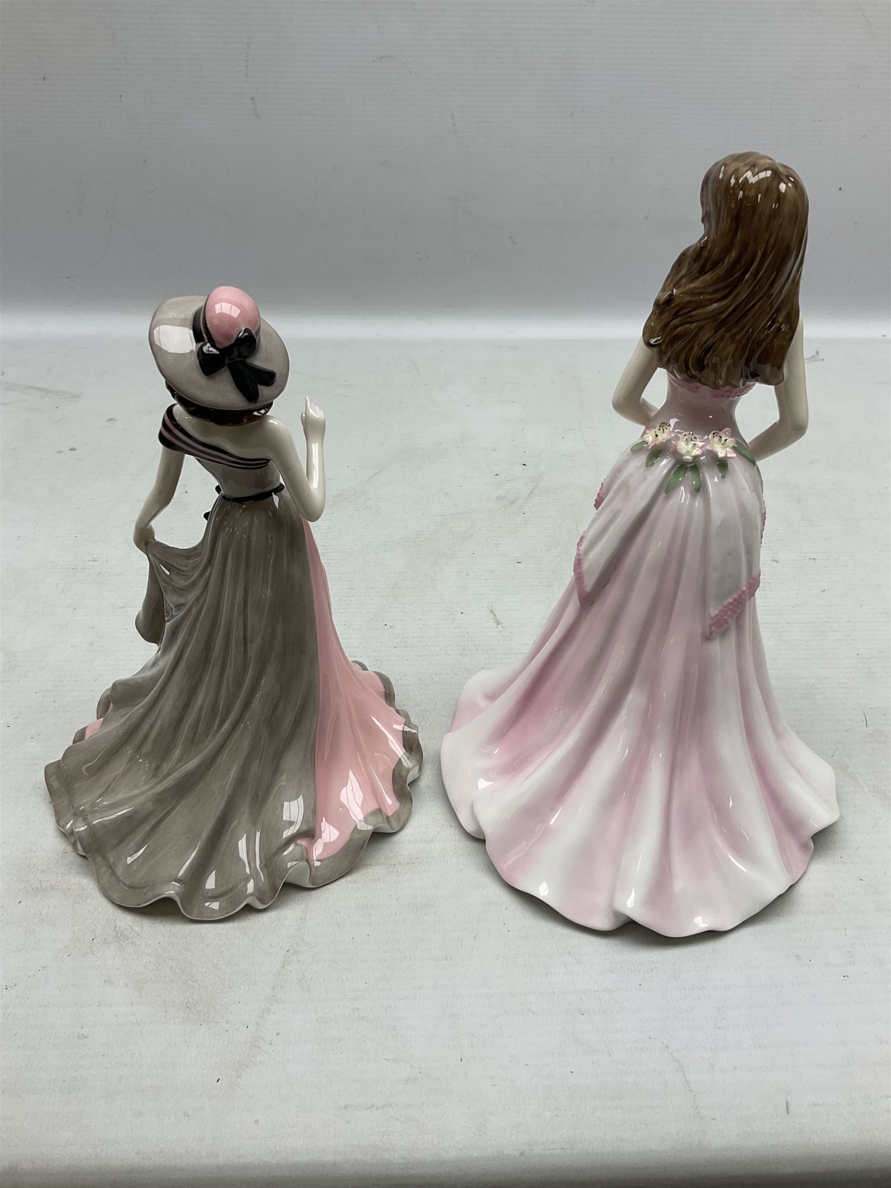 Ten Coalport figures, to include Language of Flowers, Marilyn, Token of Love,  I'll never forget you etc