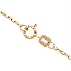 18ct gold baguette and round brilliant cut diamond cross pendant necklace, total diamond weight approx 1.50 carat