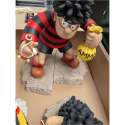 Robert Harrop The Beano Dandy Collection Menacemobile, boxed together with Robert Harrod Big Gnasher and Big Dennis, five Robert Harrod Camberwick Green collection figures, etc