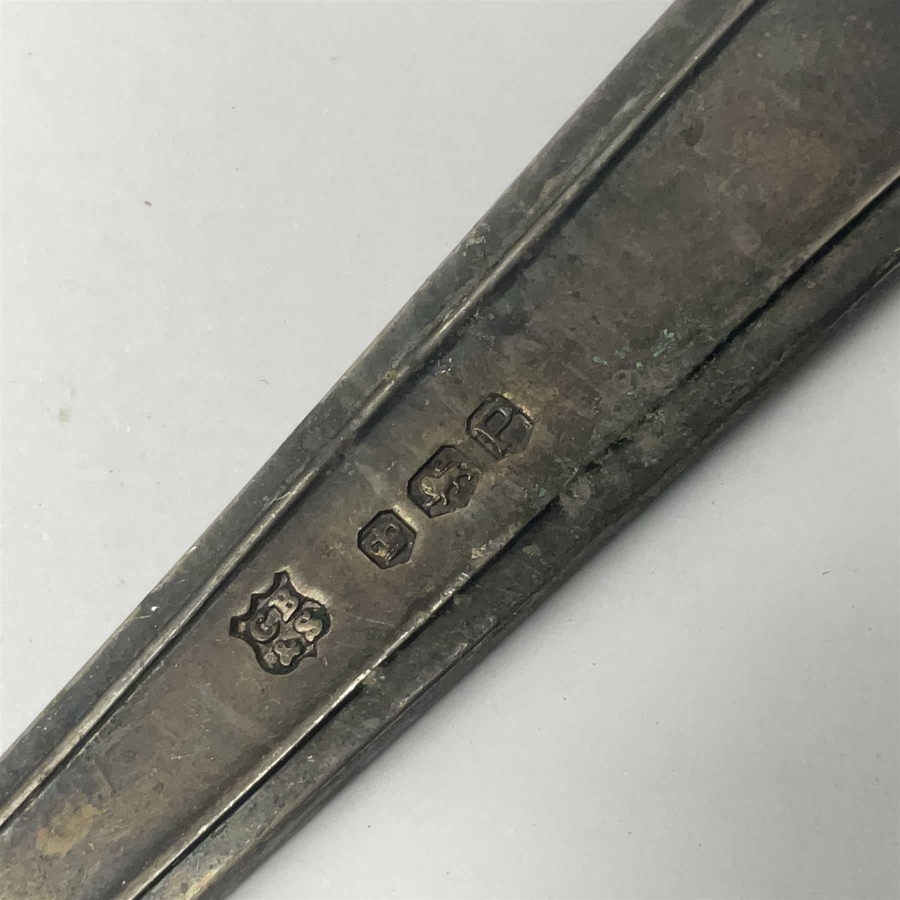 Silver spoon and lighter, hallmarked  