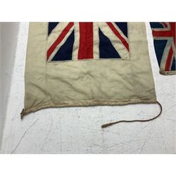 Two 20th century navy ensign flags 