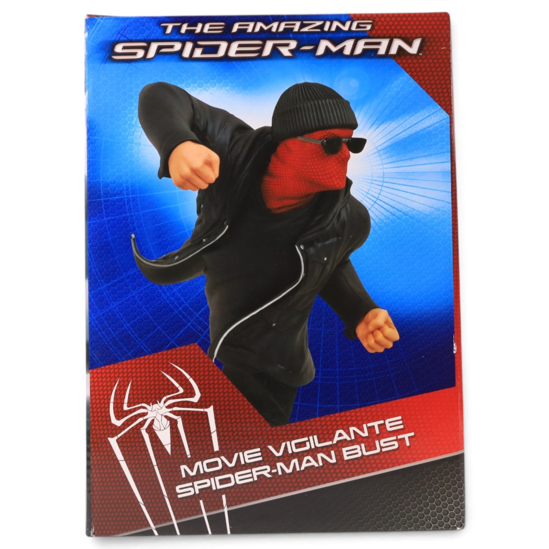 Three Diamond Select Toys The Amazing Spider-Man busts, comprising Movie Lizard, Movie Spider-Man and Movie Vigilante Spider-Man, all boxed