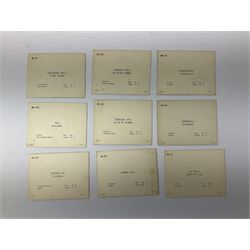 WW2 Royal Observer Corps - approximately one-hundred and seventy aircraft recognition cards; 1938 Instruction Booklet; cap badge and lapel badge; and cloth shoulder title