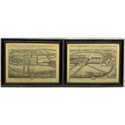 Johannes 'Jan' Kip (Dutch 1653-1722) and Leonard Knyff (Dutch 1650-1722): Yorkshire Topographical Views, comprising: 'Ingleby Manor', 'Constable Burton', 'Great Ribston', 'Whixley', 'Spotbrough', 'Newby' and 'Swillington', set seven 18th century engravings 40cm x 53cm (7)