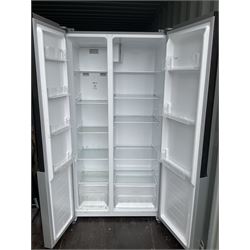 Logik WMH1113Y, side by side fridge freezer - THIS LOT IS TO BE COLLECTED BY APPOINTMENT FROM DUGGLEBY STORAGE, GREAT HILL, EASTFIELD, SCARBOROUGH, YO11 3TX