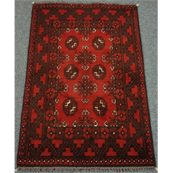  Persian red ground rug, 112cm x 78cm  