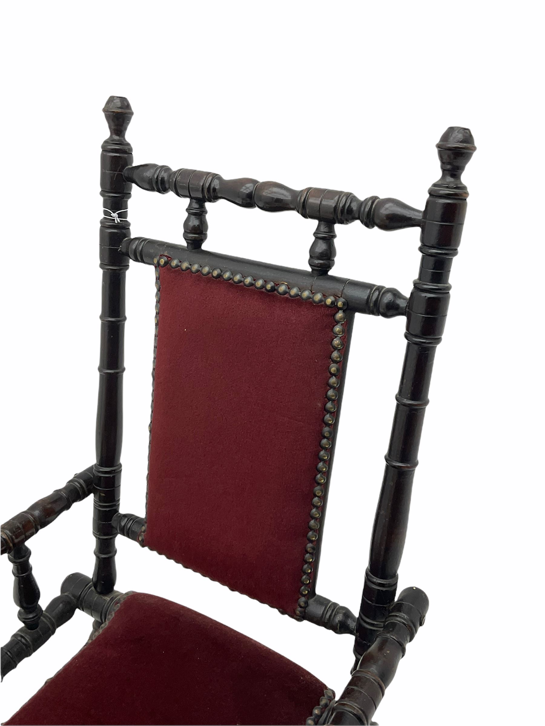 Late 19th century child's American rocking chair