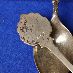 Set of twelve silver teaspoons 'The Twelve Zodiac Spoons' all with symbols of the Zodiac and in fitted case London 1971 Maker John Pinches