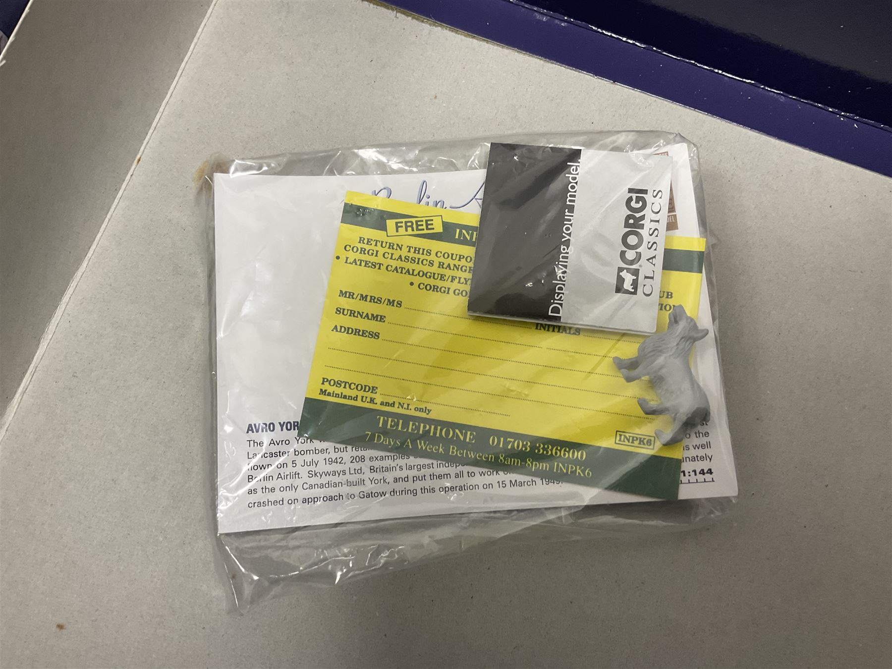 Corgi - Aviation Archive, eight models comprising three ‘Military’ and five ‘Berlin Airlift’ 1:144 scale models, to include limited editions AA31502 Bristol Britannia 312F ‘XX-367’ ‘Team Spirit’ A&AEE Boscombe Down no.686/2500; 48104 Boeing C-97A Stratofreighter Military Air Transport Services no.2815/4000; 47205 Avro York - RAF; 47403 Avro Lancastrian; all boxed (8)