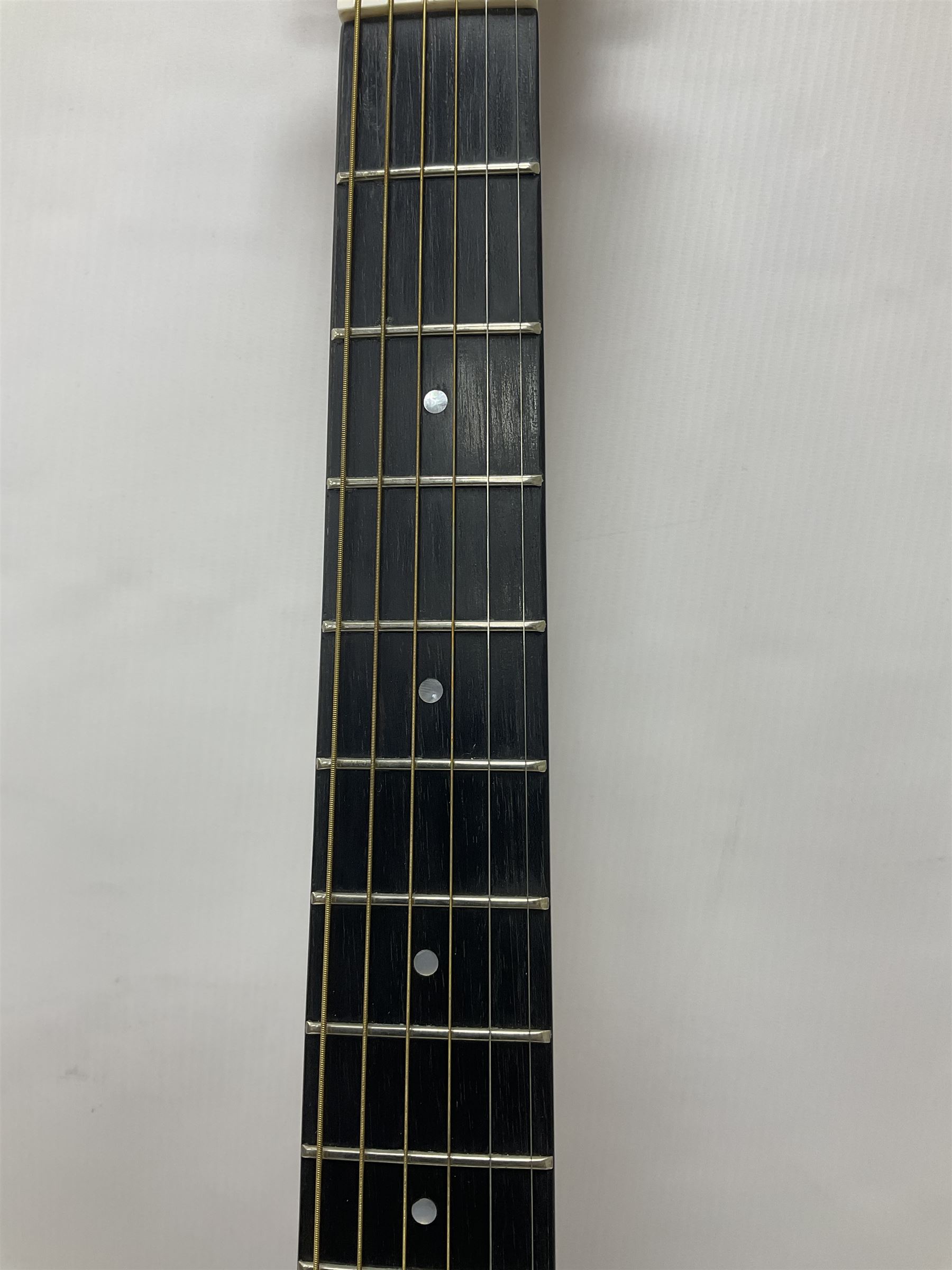 Brazilian Giannini Craviola six string acoustic guitar, with Fishman Premium Blend onboard pickup, in fitted hard case 