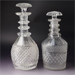 *Set of seven cut glass decanters, max H33cm (7)From the Kirkham Hall Attic & Cellar Collection, sold without reserve