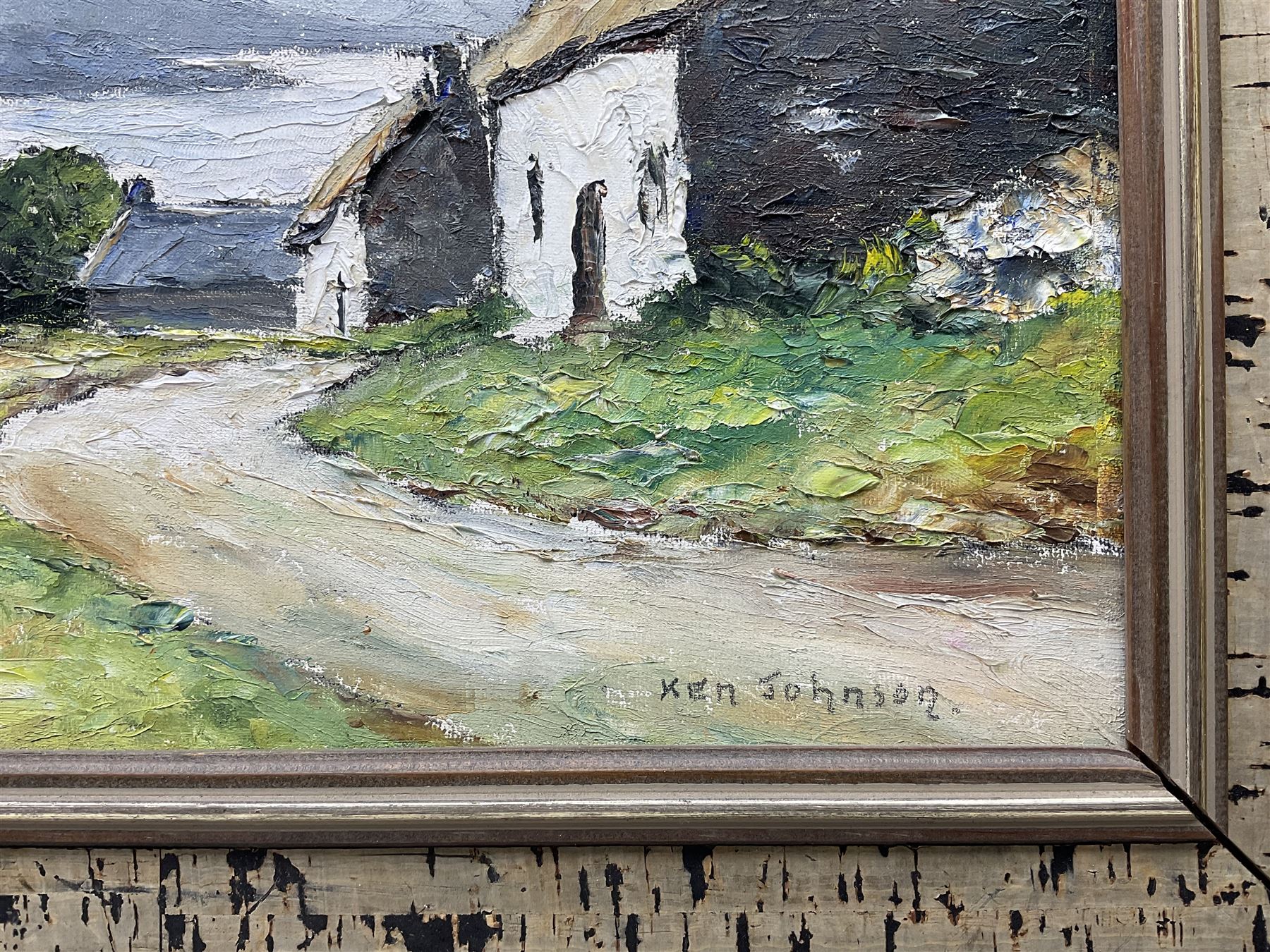 Ken Johnson (British 20th century): Lake District Scene, oil on board signed 29cm x 40cm