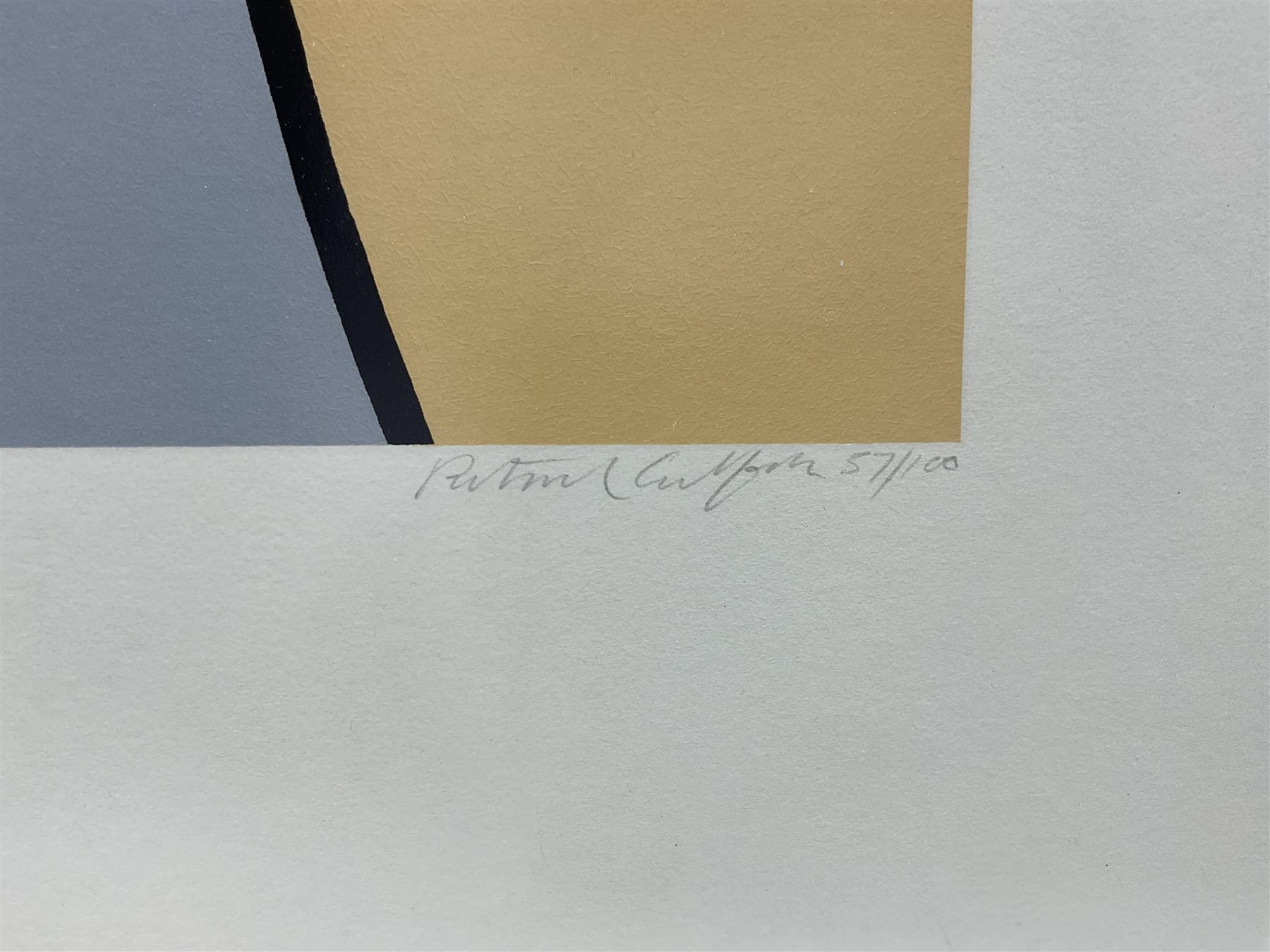 Patrick Caulfield (British 1936-2005): 'Thus, she would come, escaped, half-dead to my door’, no.11 from 'Some Poems of Jules Laforgue' Edition C, screenprint signed and numbered 57/100 in pencil pub. 1973, 41cm x 36cm with full margins