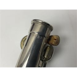 Lafleur three-piece flute, serial no.3357; in fitted carrying case