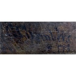 George Chambers Jnr. (British 1829-1878): Whitby from Upgang with Bathing Machines and Figures on the Beach, oil on canvas signed and dated '73, 59cm x 90cm