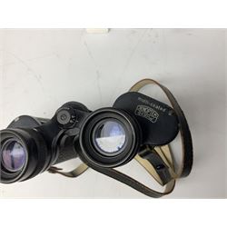 Three pairs of Carl Zeiss Jena binoculars, Jenoptem 10x50W, Jenoptem 8x30W and Jenoptem 10x50, all cased (3)
