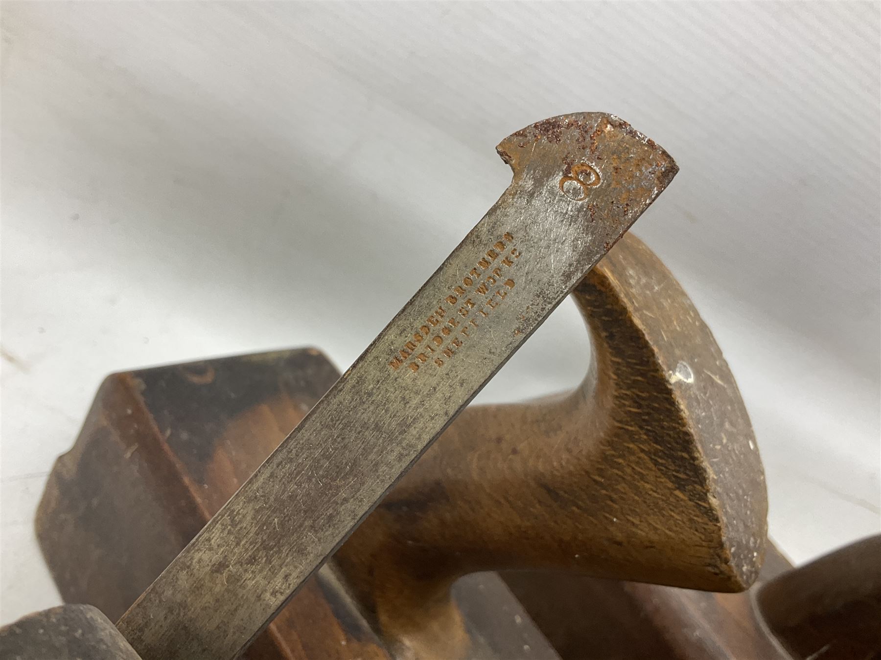Large collection of woodworking planes, to include examples by marsden brothers 