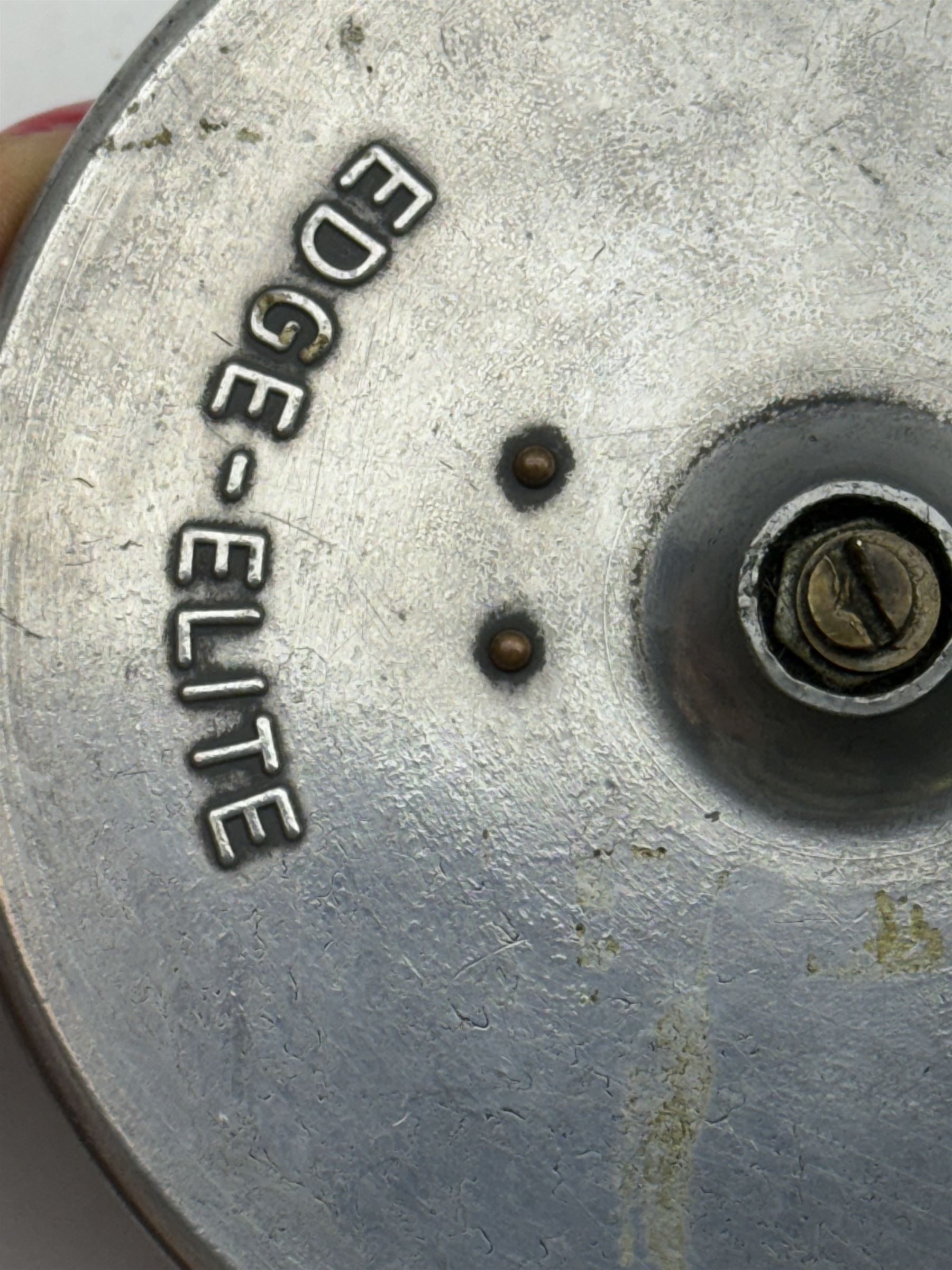 D. Slater, Newark, wood, alloy and brass star-back centre pin reel,  together with three other wooden/alloy reels including Edge Elite, Milbro Pelican and one other 