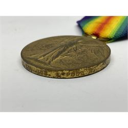 WW1 British War Medal awarded to 28885 Pte. A. Hey R. War. R.; WWI Victory Medal awarded to 7633 Pte. E. Edwards L'Pool R.; two WWII medals; Royal Navy Temperance Society Medal; Services Rendered badge No.B55177; and Home Guard lapel badge