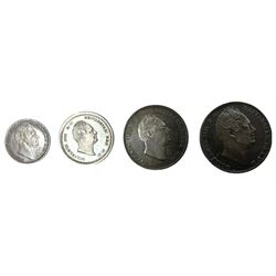 King William IIII 1831 maundy coin set