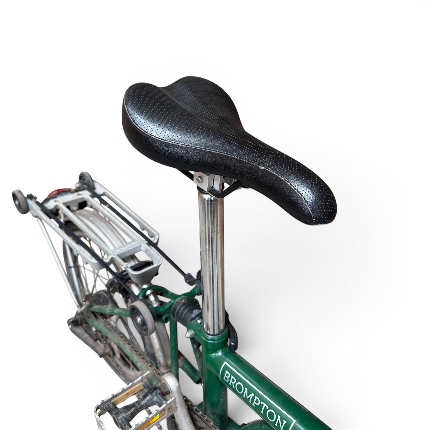 Brompton folding bicycle in green finish