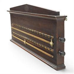 Snooker and Billiard accessories including a Thurston & Co Ltd snooker scoreboard, and Burroughes & Watts, London, billiard ball storage cabinet and white scorer