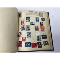 Great British and World stamps, including Austria, Belgium, Brazil, Chili, Estonia, Germany, Italy etc, housed in three albums