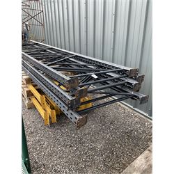 Steel industrial pallet racking with uprights (6), and beams (24) with additional decking  - THIS LOT IS TO BE COLLECTED BY APPOINTMENT FROM DUGGLEBY STORAGE, GREAT HILL, EASTFIELD, SCARBOROUGH, YO11 3TX
