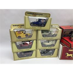 Matchbox - approximately sixty Models of Yesteryear to include special edition 1820 Passenger Coach and Horses, limited editions 1894 Aveling-Porter Steam Roller, 1829 Stephensons Rocket and 1905 Fowler Showman’s Engine; older models from the 1970s such as Y-1 1911 Model ‘T’ Ford, and a large quantity of modern models with reference materials in folder; mostly boxed 
