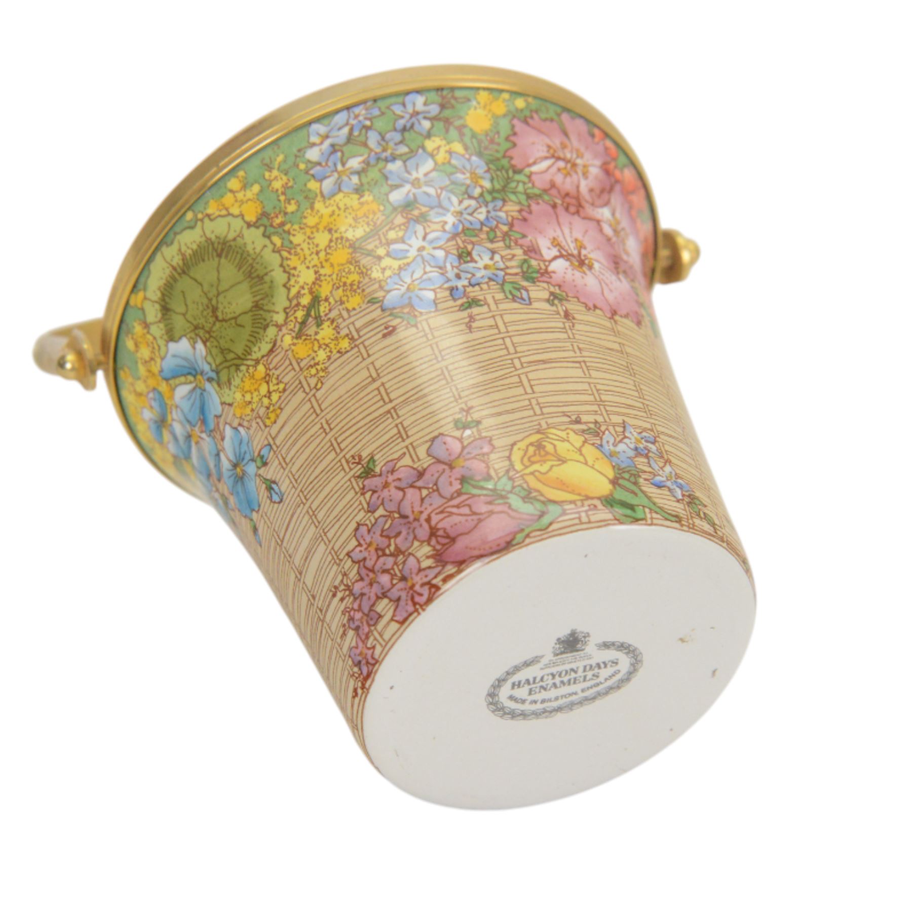 Halcyon Days enamel lidded potpourri basket | Wood, Metal & Other