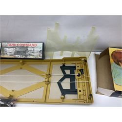 Ideal 'Tank Command' battle action game; boxed; Kay 'Pin Football' bagatelle game; Coleco Cabbage Patch Kids 'Carita Aleen' doll; boxed with certificate; and Palitoy composition head and body doll; boxed (4)
