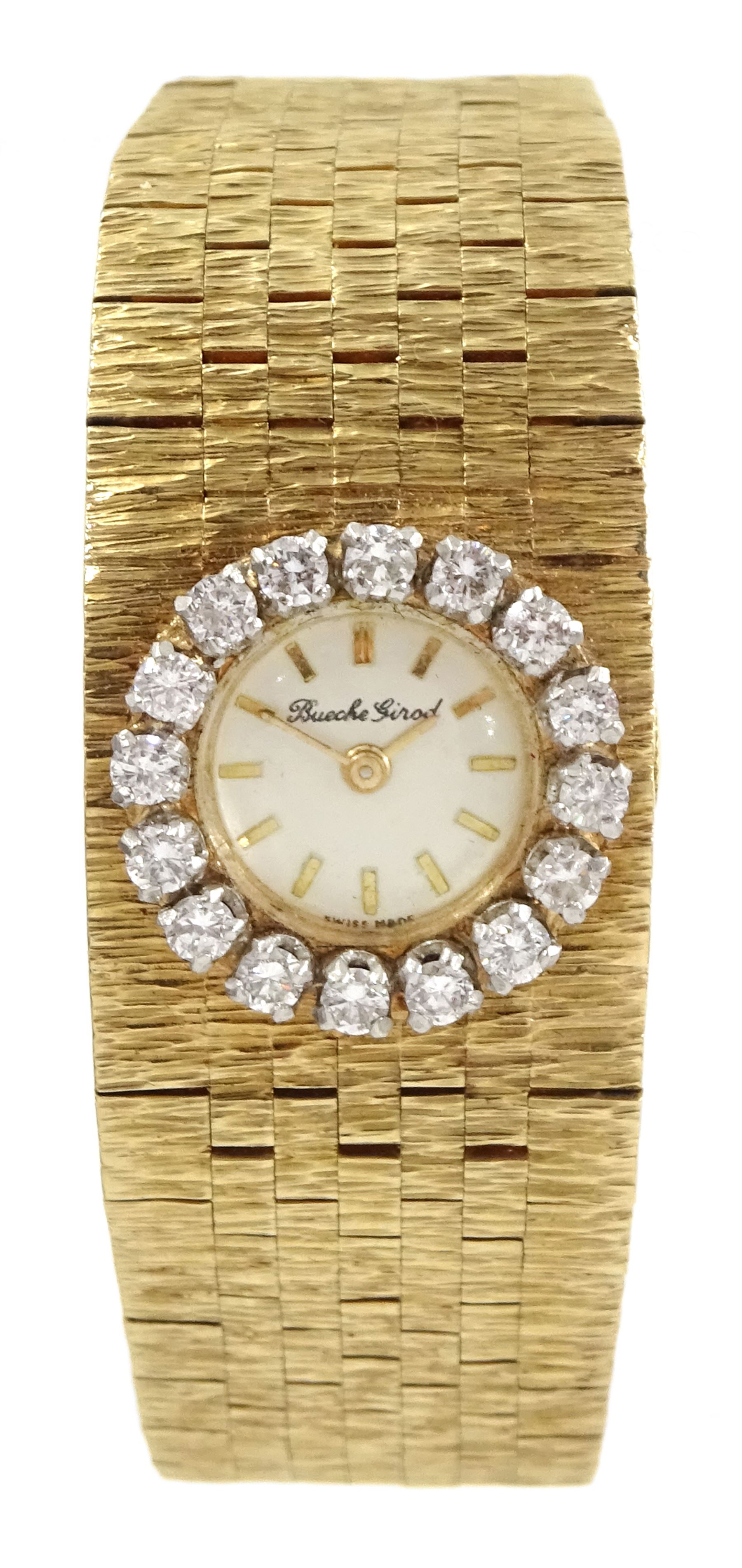 Bueche girod 9ct top gold ladies watch