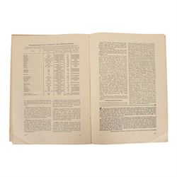 German Cigarette album on Imperial German Orders, medals & decorations together with a Third Reich Cigarette card album on Wild Flowers, Third Reich magazine Der Schulungsbrief
