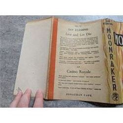 Fleming, Ian - James Bond 'Moonraker' first edition state B, with shoot spelling correction on page 10, original black cloth with silver titles, with orange and yellow flame dust jacket, pub. Jonathan Cape, London 1955